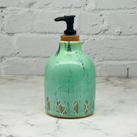 Green with Green Leaves Soap Dispenser