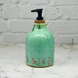 Green with Green Leaves Soap Dispenser