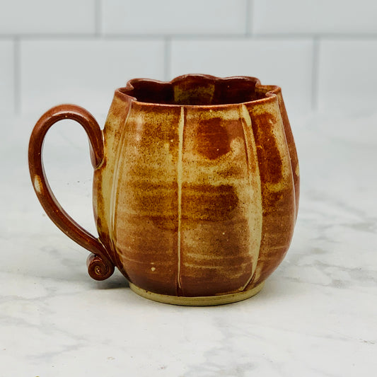 October Rust Orange Pumpkin Mug Preorder